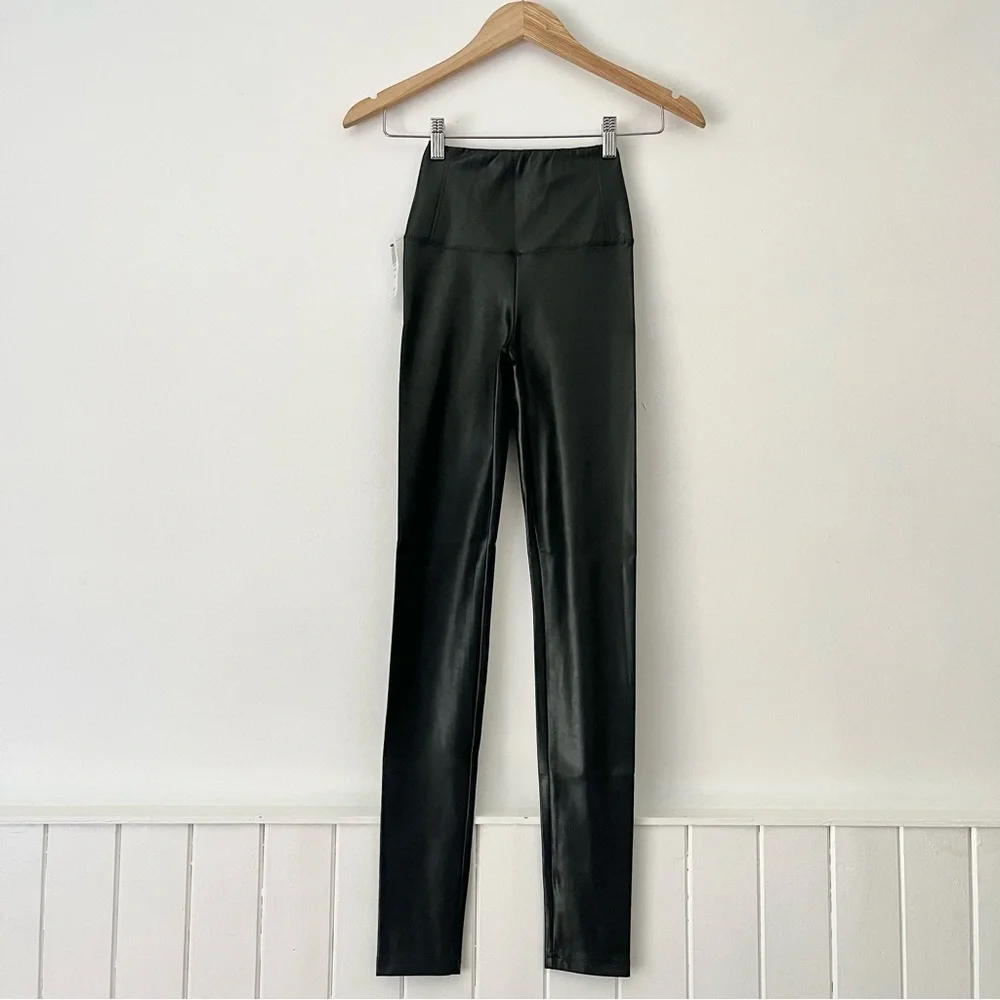 Aritzia Wilfred Free Black Daria Vegan Leather Pant Leggings Size XXS - Picture 2 of 16